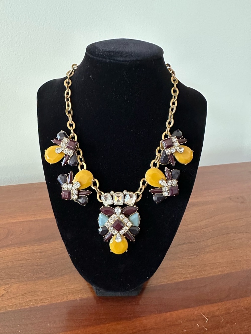 J. Crew Factory Gemstone Statement Necklace